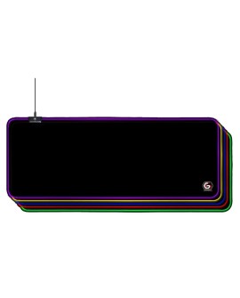 GEMBIRD PODKŁADKA POD MYSZ GAMING, Z EFEKTEM ŚWIETLNYM LED, CZARNA, ROZMIAR - L