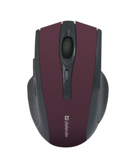 DEFENDER MYSZ BEZPRZEWODOWA ACCURA MM-665 RF BURGUND 1600DPI 6P 52668