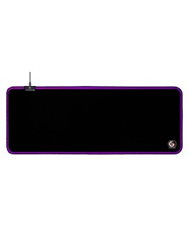 GEMBIRD PODKŁADKA POD MYSZ GAMING, Z EFEKTEM ŚWIETLNYM LED, CZARNA, ROZMIAR - L