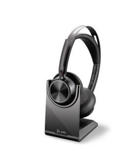 POLY Voyager Focus 2 UC Zestaw słuchawkowy Przewodowy i Bezprzewodowy Opaska na głowę Biuro/centrum telefoniczne USB Typu-A