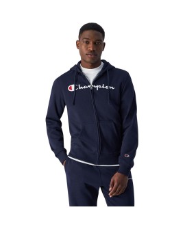 Bluza męska Champion Full Zip Hoodie granatowa 220255 BS501 M