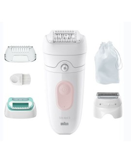Depilator Braun Silk-épil 5 5-050 28 pęset(y) Różowy, Biały