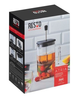 Resto Kitchenware 90504 dzbanek do herbaty Pojedynczy dzbanek 800 ml Czarny