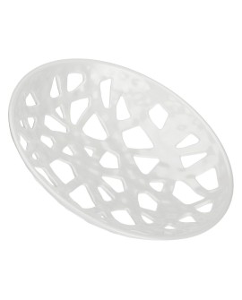 Miska okrągła z melaminy Traifori - Biały, 36 cm