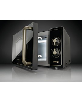 Kuchenka mikrofalowa Gorenje z grillem MO4250CLB Free standing, 20 L, Grill, Mechanic, 700 W, Black, Defrost function