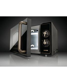 Kuchenka mikrofalowa Gorenje z grillem MO4250CLB Free standing, 20 L, Grill, Mechanic, 700 W, Black, Defrost function