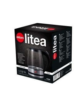 ELDOM CZAJNIK SZKLANY LITEA, 1500 W, POJ. 1,2 L, F