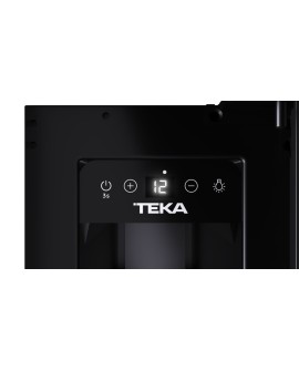 Teka RVU 10008 GBK Termoelektryczna chłodziarka do wina Wbudowany Czarny 8 butel.