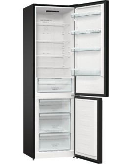 Gorenje NRK6202EBXL4 lodówko-zamrażarka Wolnostojący 331 l E Czarny