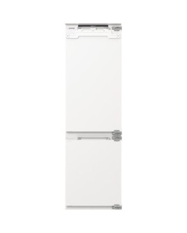 Lodówka Gorenje NRKI517E82WF, klasa energetyczna E, wbudowana, kombi, wysokość 177,2 cm, system No Frost, pojemność chłodziarki