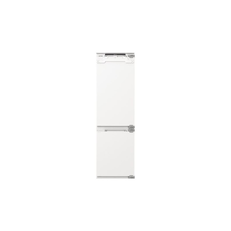 Lodówka Gorenje NRKI517E82WF, klasa energetyczna E, wbudowana, kombi, wysokość 177,2 cm, system No Frost, pojemność chłodziarki