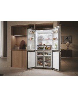 Lodówka Side by Side Haier HCR3818ENMD (dark inox) (WYPRZEDAŻ)