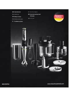 Blender ręczny BRAUN MQ 9187XLI (WYPRZEDAŻ)