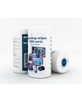 GEMBIRD CHUSTECZKI CZYSZCZĄCE W TUBIE LCD/TFT 100 SZTUK (70% ALKOHOLU IZOPROPYLOWEGO)