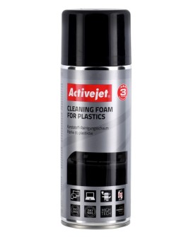 Activejet AOC-100 Pianka do plastiku, 400 ml. Pianka z aktywnymi cząsteczkami, usuwająca wszelkiego rodzaju zanieczyszczenia