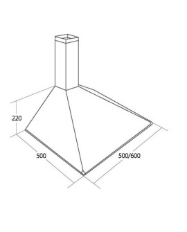 Okap kominowy AKPO WK-5 SOFT 60 BIAŁY (600mm kolor biały)