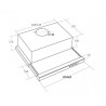 Okap podszafkowy teleskopowy AKPO WK-7 LIGHT ECO 60 INOX (front stal nierdzewna)
