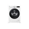 LG F4DR509SBW pralko-suszarka Wolnostojący Od przodu Czarny, Biały D