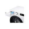 LG F4DR509SBW pralko-suszarka Wolnostojący Od przodu Czarny, Biały D