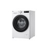 LG F4DR509SBW pralko-suszarka Wolnostojący Od przodu Czarny, Biały D