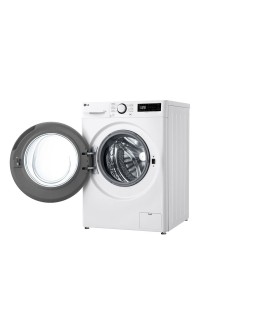 LG F4DR509SBW pralko-suszarka Wolnostojący Od przodu Czarny, Biały D
