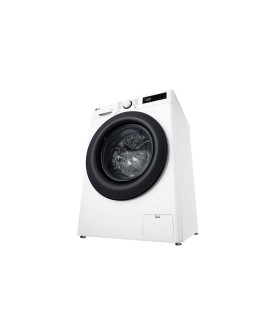 LG F4DR509SBW pralko-suszarka Wolnostojący Od przodu Czarny, Biały D