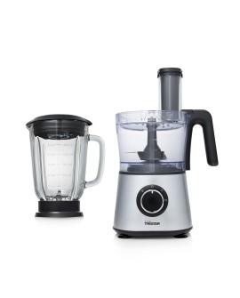Tristar MX-4823 robot kuchenny 600 W 1,5 l Czarny, Stal nierdzewna, Przezroczysty