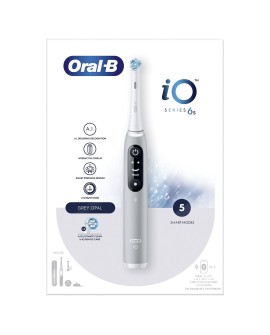 Oral-B iO 6S Dorosły Wibrująca szczoteczka do zębów Szary, Biały