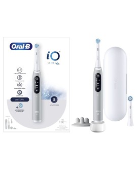 Oral-B iO 6S Dorosły Wibrująca szczoteczka do zębów Szary, Biały