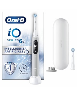 Oral-B iO 6S Dorosły Wibrująca szczoteczka do zębów Szary, Biały