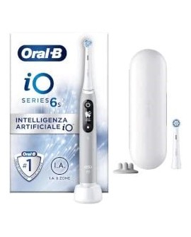 Oral-B iO 6S Dorosły Wibrująca szczoteczka do zębów Szary, Biały