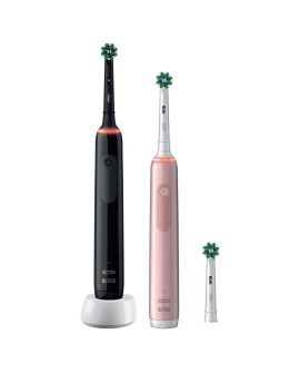 Oral-B Pro 3 3900N Gift Edition Dorosły Obrotowo-pulsacyjna szczoteczka do zębów Czarny, Różowy