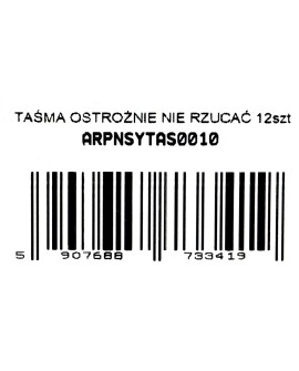 TAŚMA OSTROŻNIE NIE RZUCAĆ 12SZT