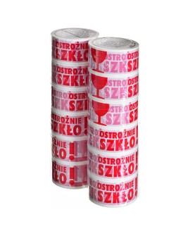 TAŚMA OSTROŻNIE SZKŁO 12SZT