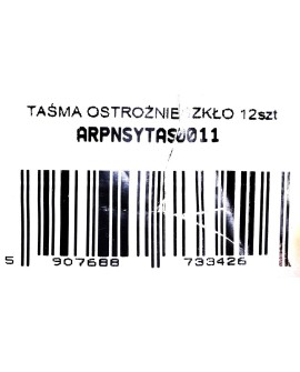 TAŚMA OSTROŻNIE SZKŁO 12SZT