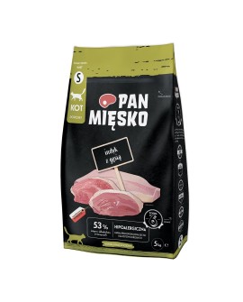 Pan Mięsko Karma sucha dla kota Indyk z gęsią (dorosły) chrupki S 5kg