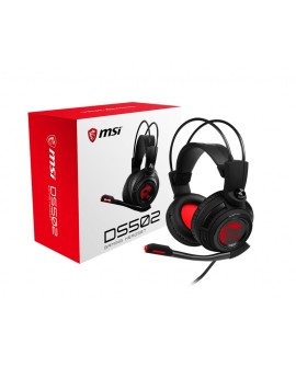 MSI FBA_S37-2100910-SV1 słuchawki/zestaw słuchawkowy Przewodowa Opaska na głowę Gaming Czarny, Czerwony
