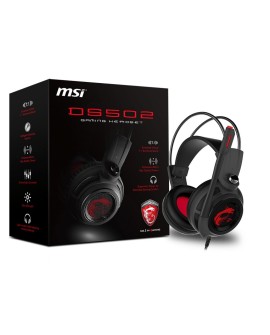 MSI FBA_S37-2100910-SV1 słuchawki/zestaw słuchawkowy Przewodowa Opaska na głowę Gaming Czarny, Czerwony