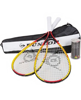 Zestaw do crossmintona Racketball Set Dunlop żółto-czerwone 762091