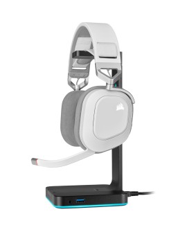 Słuchawki Corsair HS80 RGB Wireless White