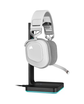 Słuchawki Corsair HS80 RGB Wireless White