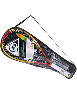 Zestaw do crossmintona Racketball Set Dunlop żółto-czerwone 762091