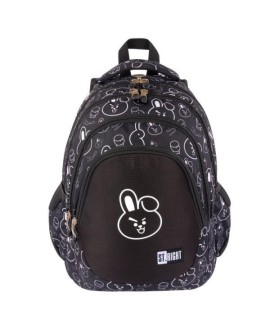 Plecak szkolny młodzieżowy ST.RIGHT K-pop Cooky, CLEVER BUNNY BP6 (65554)