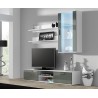 Zestaw SOHO 5 (RTV180 + Wit.Wisz + Półki) BI/SZ POŁ