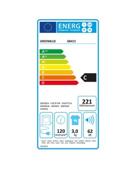 GREENBLUE SUSZARKA ELEKTRYCZNA BĘBNOWA DO UBRAŃ 3KG WSAD GB415