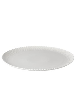 Duży talerz do ciasta Momenti - Biały, 34 cm