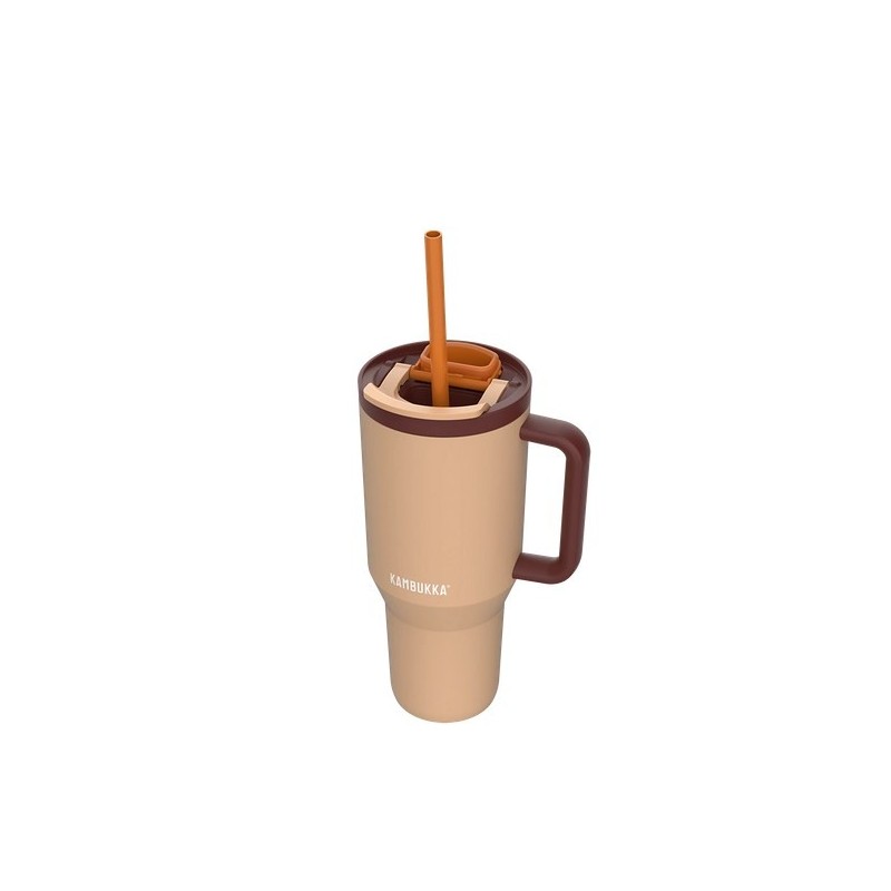 Kubek termiczny z teleskopową słomką Kambukka Rio Tumbler 950ml Almond Dream