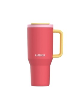 Kubek termiczny z teleskopową słomką Kambukka Rio Tumbler 950ml Pink Papaya