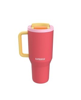 Kubek termiczny z teleskopową słomką Kambukka Rio Tumbler 950ml Pink Papaya