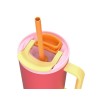 Kubek termiczny z teleskopową słomką Kambukka Rio Tumbler 950ml Pink Papaya